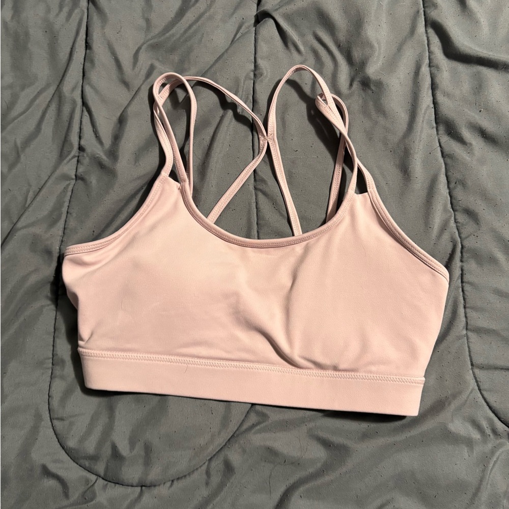 GAIAM Light Pink Strappy Sports Bra